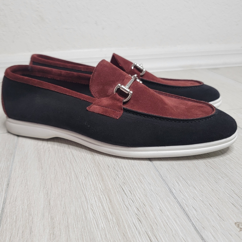 DEVAN VINCENT Men's Suede Bit Loafers 13.